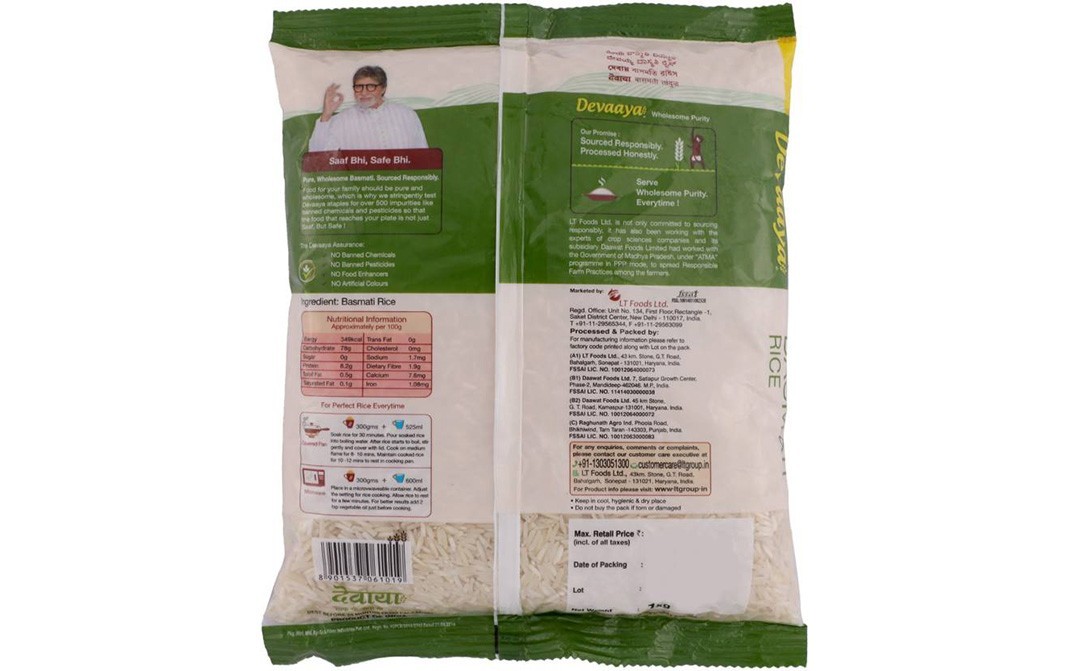 Daawat Devaaya Basmati Rice    Pack  1 kilogram